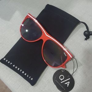 Quay Red Sunglasses NWT